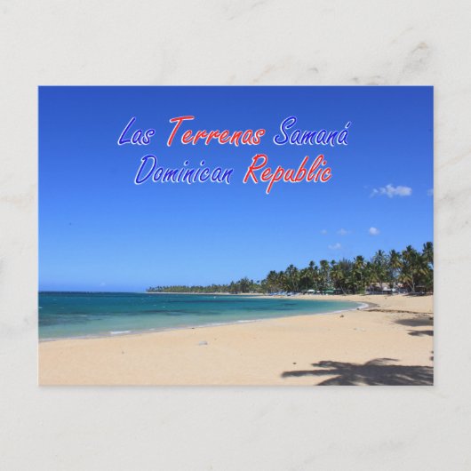 Las Terrenas Samana Dominican Briefkaart (Voorkant)