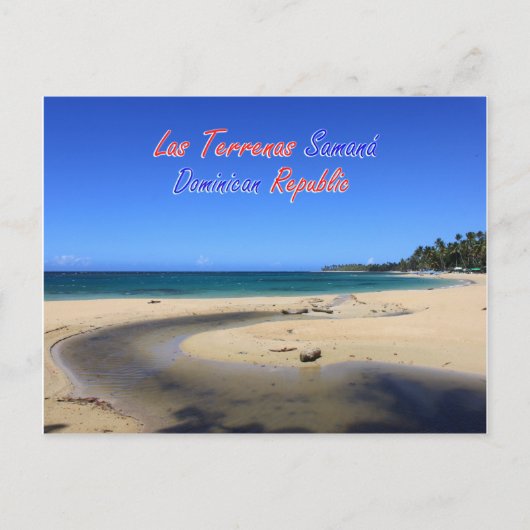 Las Terrenas Samana Dominican Briefkaart (Voorkant)