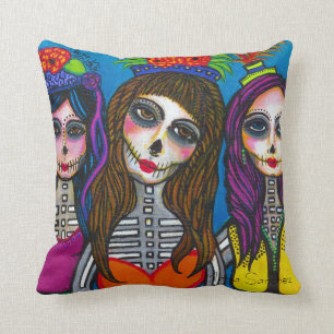 Las Tres Catrinas Pillow Kussen