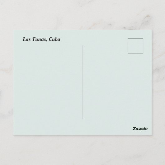Las Tunas Cuba Briefkaart (Achterkant)