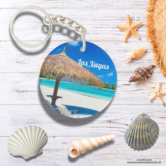 Las Vagas Warm zomer strand Sleutelhanger