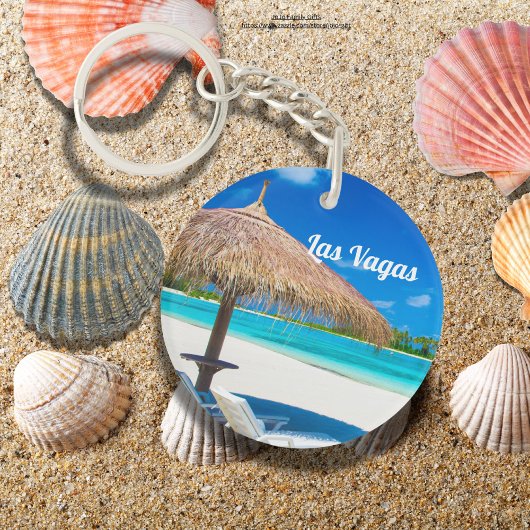 Las Vagas Warm zomer strand Sleutelhanger