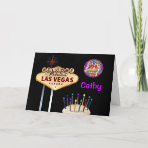 Las Vegas 21st Birthday Kaart