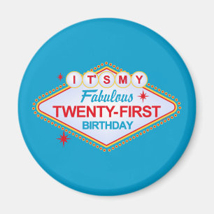Las Vegas 21st Birthday Magneet