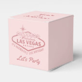 Las Vegas 21st Birthday Party Girly Personalized Bedankdoosjes (Voorkant Zijde)