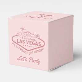 Las Vegas 21st Birthday Party Girly Personalized Bedankdoosjes