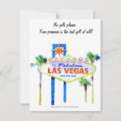 Las Vegas 21st Birthday Party Kaart (Achterkant)