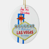 Las Vegas 21st Birthday Pendant Keramisch Ornament (Rechts)