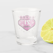 Las Vegas 21st Birthday Shot glass Glas (Achterkant)