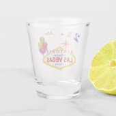 Las Vegas 21st Birthday Specialized Shot glass. Shot Glas (Achterkant)