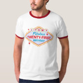 Las Vegas 21st Birthday T-shirt (Voorkant)