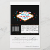 Las Vegas 30th Birthday Snoep Wrapper Flyer (Voorkant)