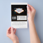 Las Vegas 30th Birthday Snoep Wrapper Flyer (Hand)
