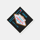 Las Vegas 40th Birthday Servetten (Hoek)