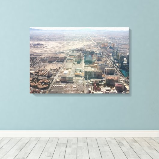 Las Vegas 4 Canvas Afdruk (Insitu (Houten vloer))