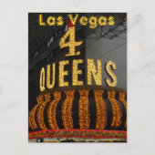 Las Vegas 4 Queens Briefkaart (Voorkant)