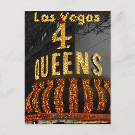 Las Vegas 4 Queens Briefkaart (Voorkant)
