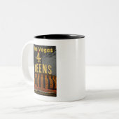 Las Vegas 4 Queens Tweekleurige Koffiemok (Voorkant links)