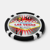 Las Vegas 50e verjaardag Casino Chip (Enkel)