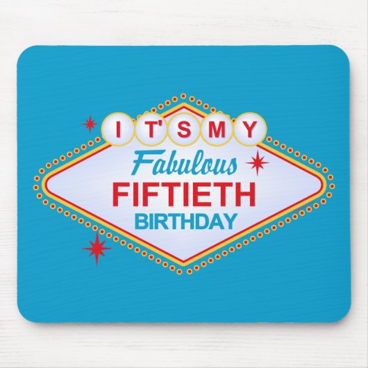 Las Vegas 50th Birthday Muismat (Voorkant)