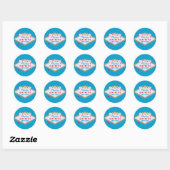 Las Vegas 60th Birthday Ronde Sticker (Vel)
