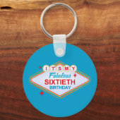 Las Vegas 60th Birthday Sleutelhanger (Voorkant)