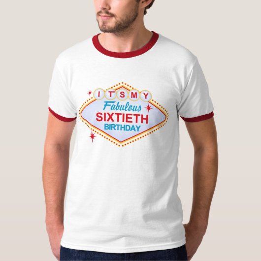 Las Vegas 60th Birthday T-shirt (Voorkant)