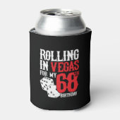 Las Vegas 68th Birthday Party - Rolling in Vegas Blikjeskoeler (Blikje Voorkant)