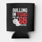 Las Vegas 68th Birthday Party - Rolling in Vegas Blikjeskoeler (Voorkant)