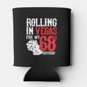 Las Vegas 68th Birthday Party - Rolling in Vegas Blikjeskoeler (Achterkant)