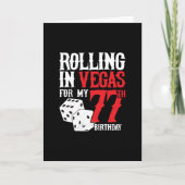 Las Vegas 77th Birthday Party - Rolling in Vegas Kaart (Voorkant)