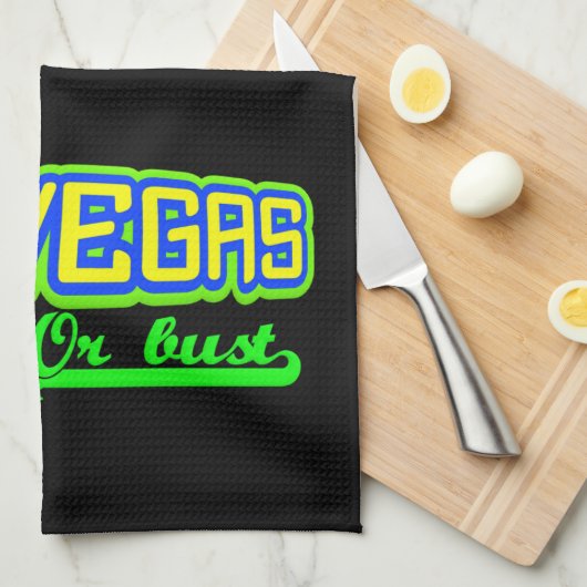 Las Vegas aangepaste keukenhanddoeken (Quarter Fold)