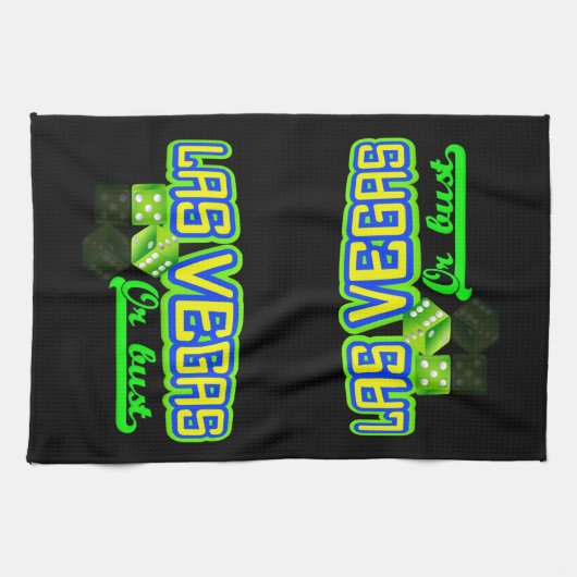 Las Vegas aangepaste keukenhanddoeken (Horizontaal)