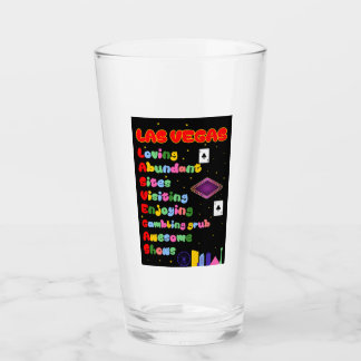 Las Vegas Acroniem Glass Tumbler