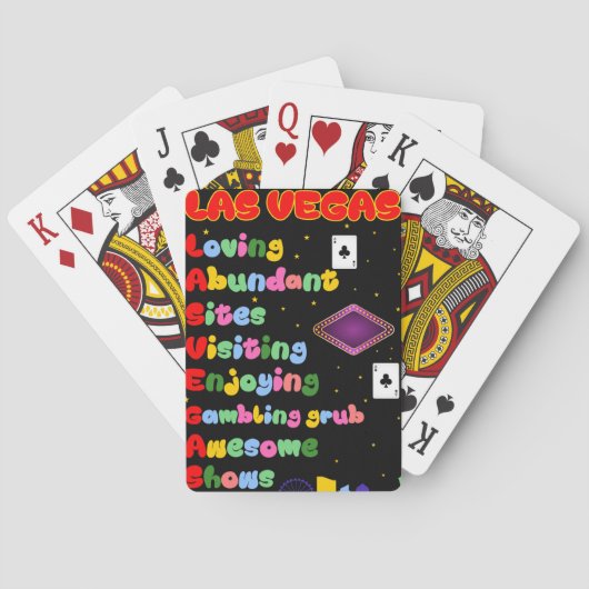 Las Vegas Acroniem speelkaarten (Achterkant)
