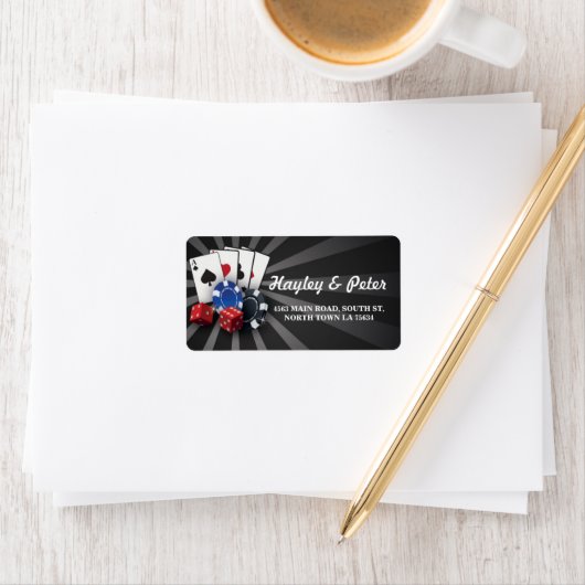 Las Vegas Adres Casino Labels Stickers (Insitu)