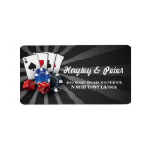 Las Vegas Adres Casino Labels Stickers (Voorkant)