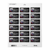 Las Vegas Adres Casino Labels Stickers (Full Sheet)