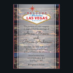 Las Vegas Aerial Uitzicht Wedding Invitation Kaart<br><div class="desc">Las Vegas huwelijksuitnodiging ontworpen op een fotocollage van 4 fabelachtig vegas' aerial night uitzicht en een kleurenschema van zwart rood en wit. Kan worden aangepast aan de verjaardag of een andere viering door de formulering te wijzigen.</div>