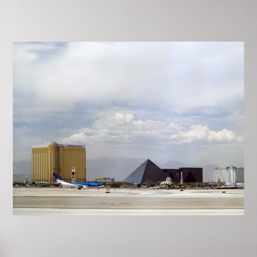 Las Vegas Airport Runway Poster Print (Voorkant)