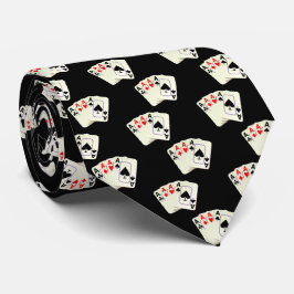 Las Vegas Alle Azen Kleine Print Elke Kleur Stropdas