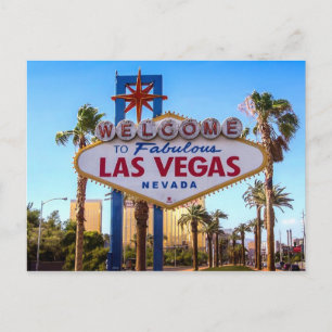 Las Vegas-ansichtkaart Briefkaart