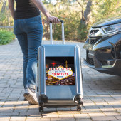 Las Vegas at Night Welkom Teken Jouw tekst Sticker (Koffer Insitu)