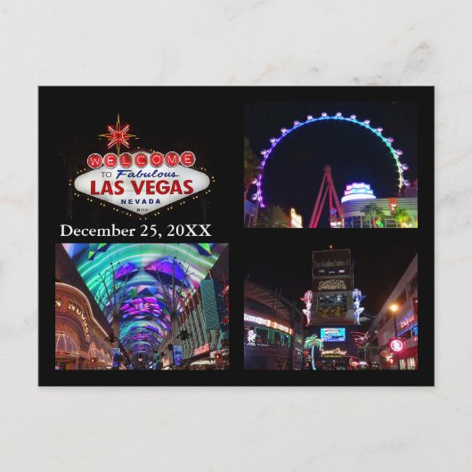 Las Vegas Attractions #1 Briefkaart (Voorkant)