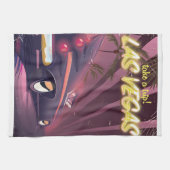 Las Vegas Auto vintage poster. Theedoek (Horizontaal)