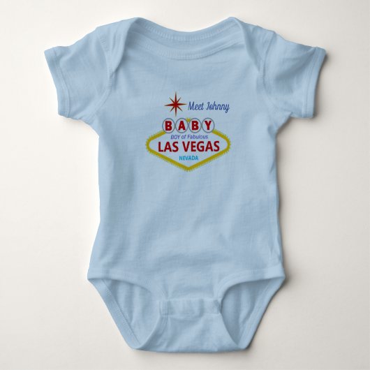 Las Vegas Baby Boy Jersey Bodysuit (Voorkant)