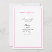 Las Vegas Baby Girl Shower Invitation Kaart (Achterkant)