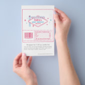 Las Vegas Baby shower Snoep Wrapper Flyer (Hand)