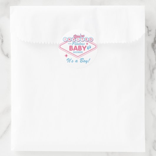 Las Vegas Baby shower Stickers (Tas)