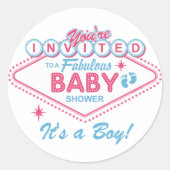 Las Vegas Baby shower Stickers (Voorkant)